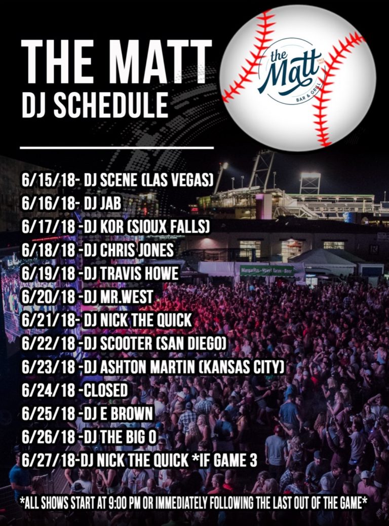 cws 2018 dj schedule - The Matt Omaha